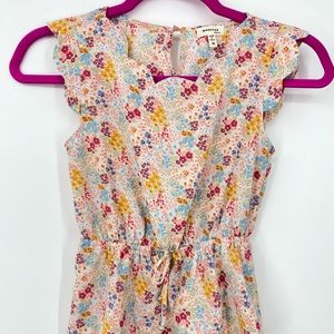 Little Girls Dressy Tank Top w/ Cinched Waist